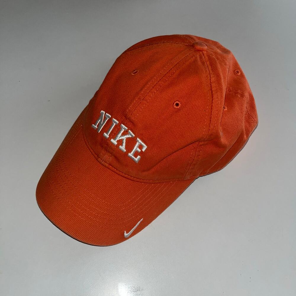 Vintage VTG 90s Grey Label Nike Desert Orange Baseball Hat (A)